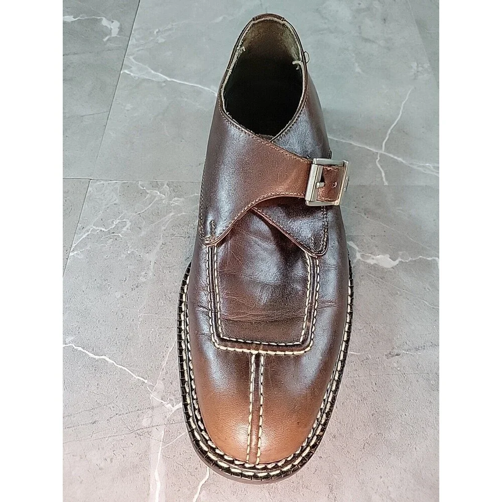 Donald J Pliner Kenzie Monk‎ Strap Buckle Mens Size 8 M I20